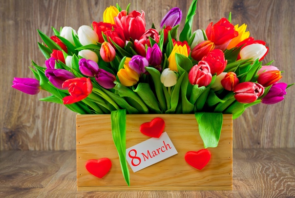 Популярные цветы на 8 марта