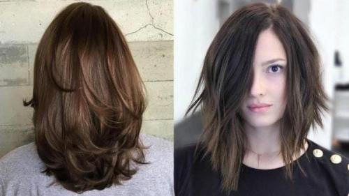 Многослойная стрижка с челкой. Многослойные стрижки и их плюсы