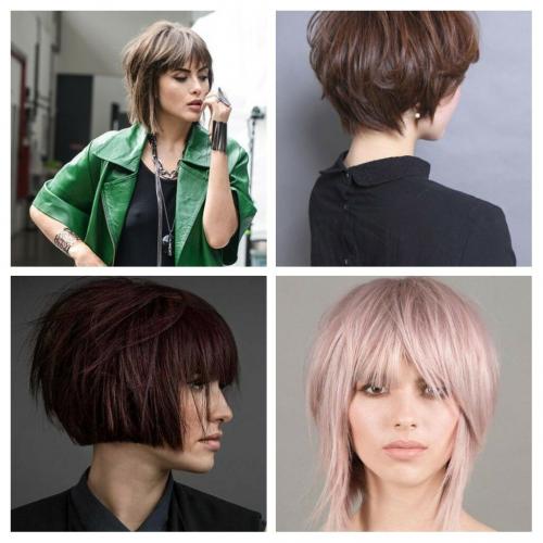 Многослойная стрижка с объемом на самой макушке. Мой ответ: Конечно есть.