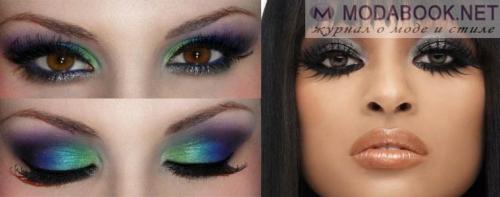 Урок по макияжу для карих глаз. Вечерний вариант