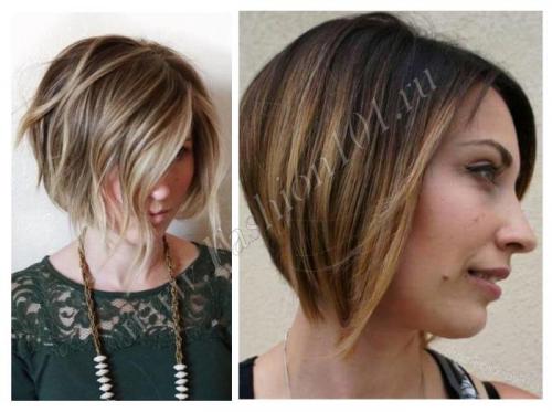 Балаяж на короткие волосы