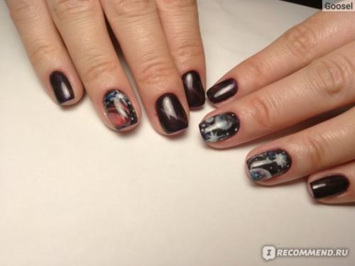 Кошачий глаз Пигменты для ногтей. Мои ногти - космос. Всеми любимый кошачий глаз, но в виде сухого пигмента