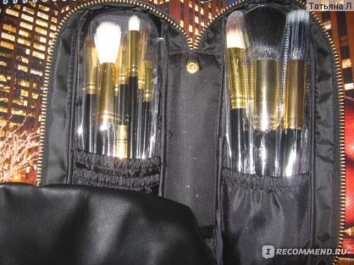 Набор кистей для макияжа MAC 12 штук. Отличные недорогие кисти из синтетики и натурального ворса