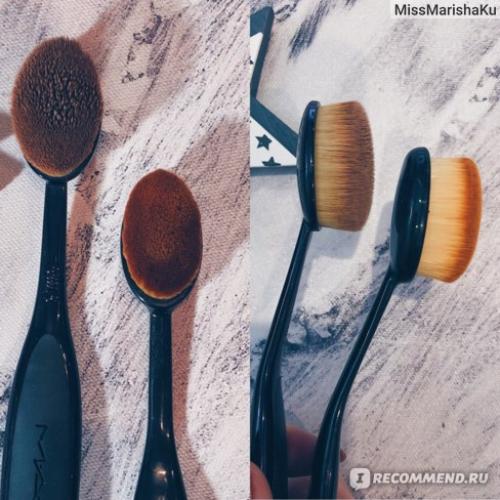 MAC кисть для макияжа. Лучшая кисть для нанесения тона и кремовых продуктов! Почему ее НЕ стоит покупать в MAC и много ФОТО внутри!