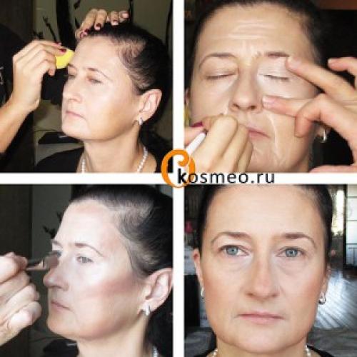 Лифтинг-макияж-нависшее веко. Возрастной макияж: лифтинг-эффект с помощью косметики