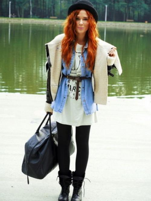 Стиль гранж макияж-и прическа. Верхняя одежда в стиле «гранж»: неформальные городские образы