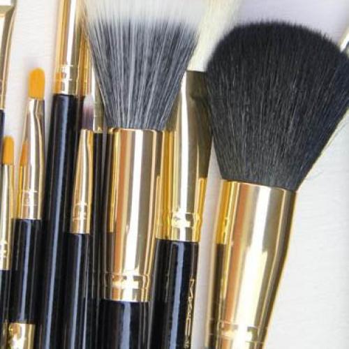 MAC кисти для макияжа оригинал. Ручка и окантовка кисти