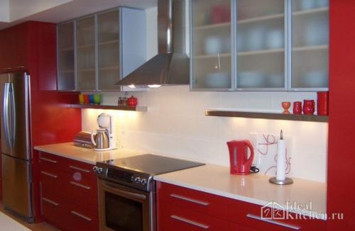 Красная кухня, как подобрать цвет стен обои и потолок. Как подобрать цвет стен, потолка и пола