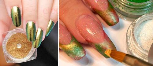 Дизайн пигментами на гель лак. Как наносить пигмент на гель лак