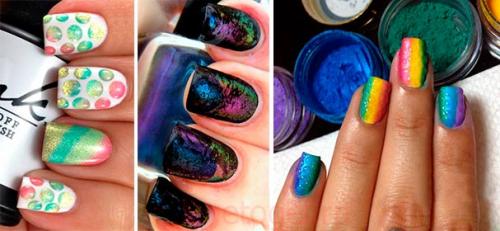 Дизайн пигментами на гель лак. Как наносить пигмент на гель лак