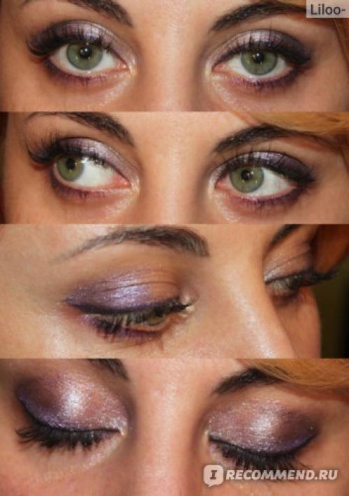 Жидкие тени для век с эффектом металлик. Эффектный вечерний макияж