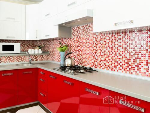 Красная кухня, как подобрать цвет стен обои и потолок. Как подобрать цвет стен, потолка и пола