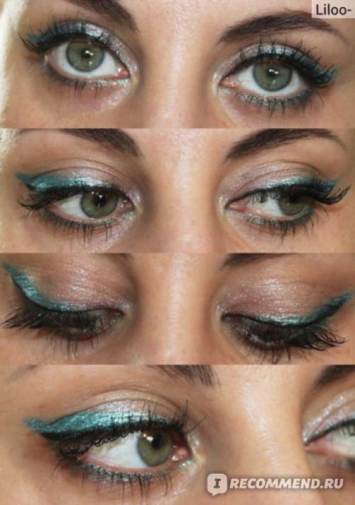 Жидкие тени для век с эффектом металлик. Эффектный вечерний макияж