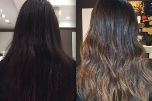 Мелирование на темные волосы с челкой. Мелирование на темные волосы – фото до и после, популярные виды