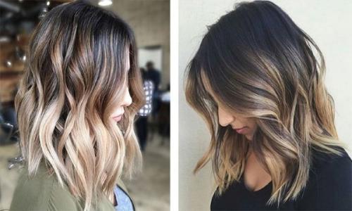 Мелирование на темные волосы с челкой. Мелирование на темные волосы – фото до и после, популярные виды