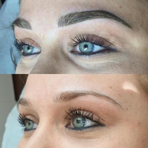 Татуаж бровей до и после. Этапы заживления перманентного макияжа бровей по дням: фото