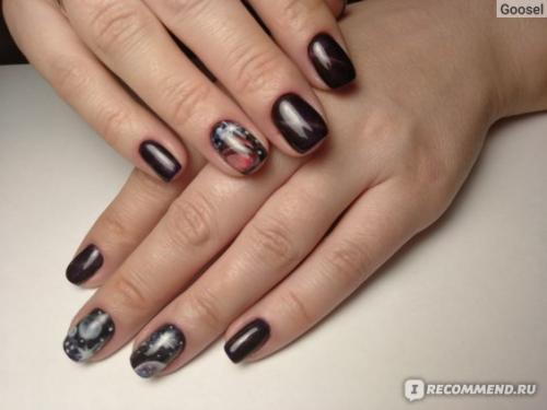 Кошачий ГЛАЗ пигменты для ногтей. Мои ногти - космос. Всеми любимый кошачий глаз, но в виде сухого пигмента