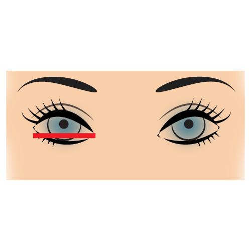 Глаз падающий по горизонтали. Как выполнить макияж в соответствии с расположением глаз относительно их оси