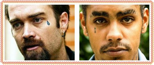 Точки под глазами, что значит. Татуировка «слеза» под глазом — значение