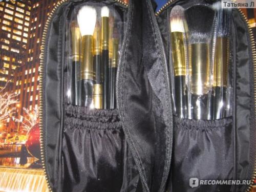 Набор кистей для макияжа MAC 12 штук. Отличные недорогие кисти из синтетики и натурального ворса