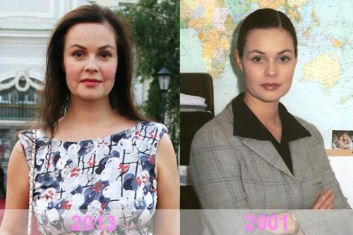 Екатерина Андреева в молодости. Помощь косметологов