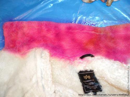 Как тонировать искусственный мех. 