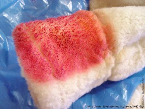 Как тонировать искусственный мех. 