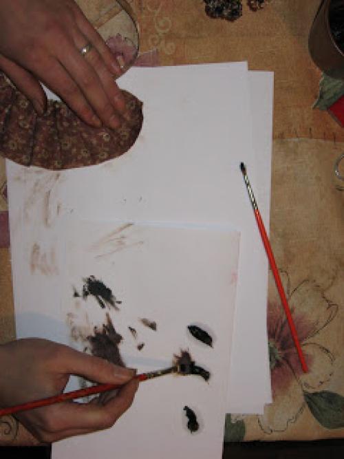 Как тонировать игрушки масляной краской. Тонирование мягких игрушек масляными красками.МК от Марии