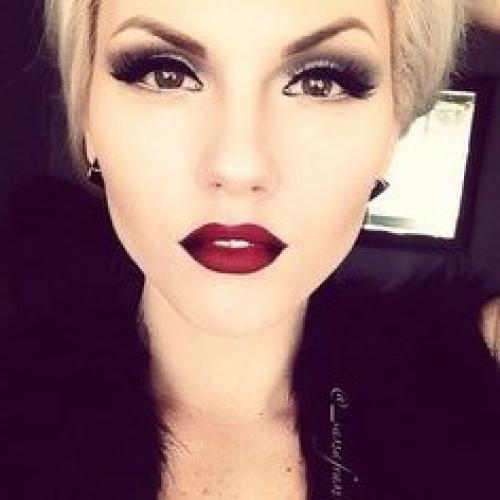 Макияж с красными губами для русых. Макияж с красной помадой: о чем следует помнить