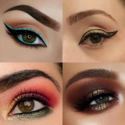 Макияж на Новый год 2019. Модный макияж под цвет глаз к Новому году 2019