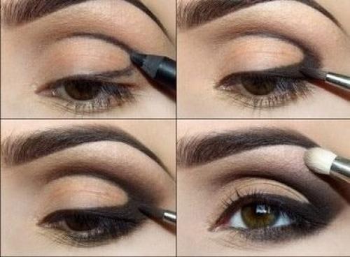 Карандашная техника в макияже пошагово с пигментами. Макияж в карандашной технике