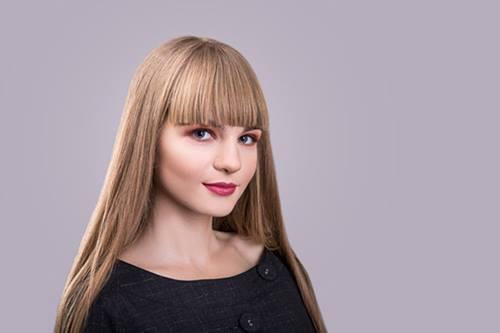 Подходящие виды челок для круглого лица