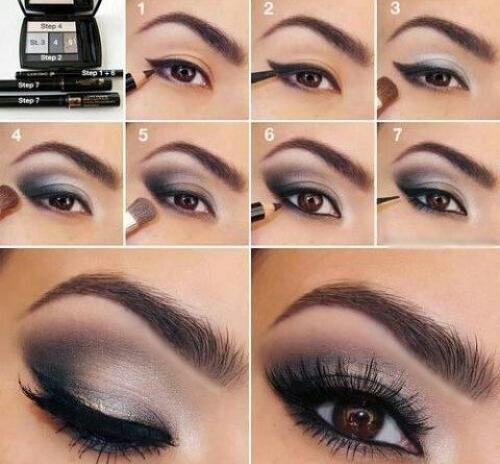 Легкий смоки Айс для карих глаз. Смоки айс для карих глаз, создаем шикарный smoky make up