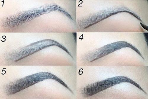 Как правильно красить брови тенями пошагово. Как красить карандашом