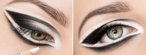 Макияж для глаз с использованием белого карандаша для. Белый макияж, добавляем изюминку в свой make up