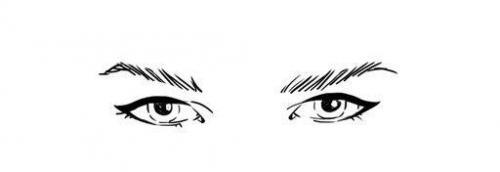 Широко посаженные глаза стрелки. Как рисовать стрелки, учитывая форму глаз?