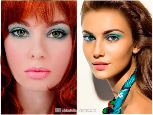 Для карих глаз бирюзовыми тенями. Бирюзовые тени — выбираем свой оттенок