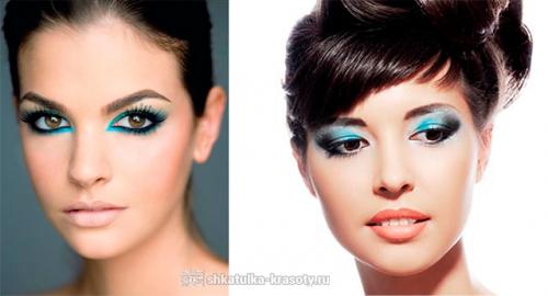 Для карих глаз бирюзовыми тенями. Бирюзовые тени — выбираем свой оттенок