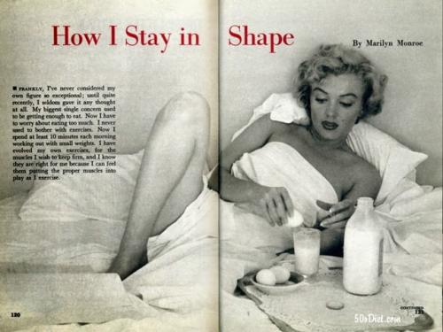 Формы мэрилин монро. В противовес многим дамам своего времени, знаменитая блондинка не напрягала тело диетами и видами спорта. Она считала, что женщина должна иметь крепкий сон и вкусную еду, но в меру. А теннис и гольф — это удел мужчин.