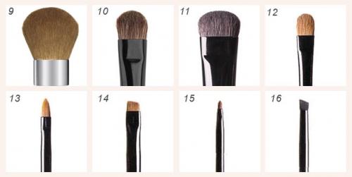 32 кисти для макияжа описание. Кисти для макияжа и их описание