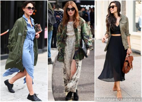 Макияж милитари. Характерные фасоны, материалы и цвета стиля милитари