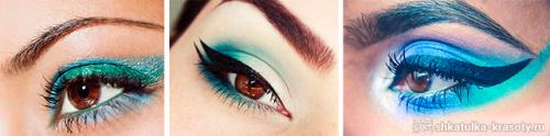 Для карих глаз бирюзовыми тенями. Бирюзовые тени — выбираем свой оттенок