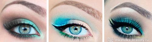 Для карих глаз бирюзовыми тенями. Бирюзовые тени — выбираем свой оттенок