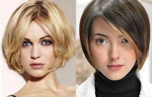 Сердцевидная форма лица прически. Треугольное лицо