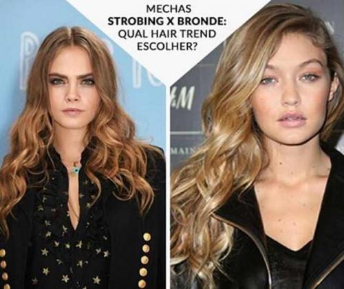 Новый тренд в окрашивании стробинг волос: эффектные примеры