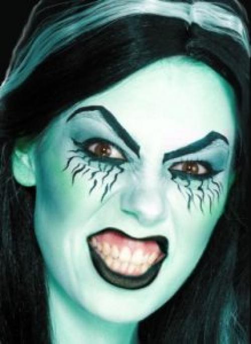 Макияж ведьмы на Хэллоуин пошагово. Варианты макияжа ведьмы на Хэллоуин