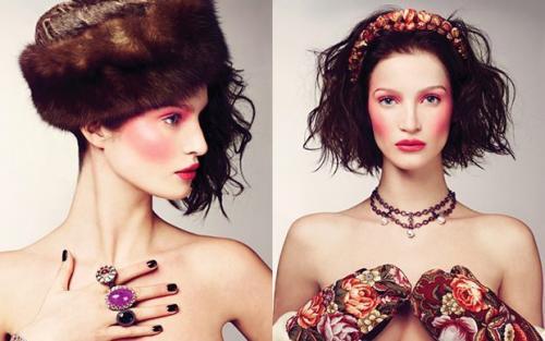 Макияж русской бабы. Русский макияж, осваиваем Russian style makeup