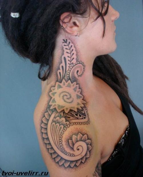 Тату на ключице для девушек. Кому, что выбрать? 24