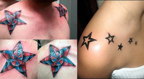 Тату на ключице для девушек. Кому, что выбрать?