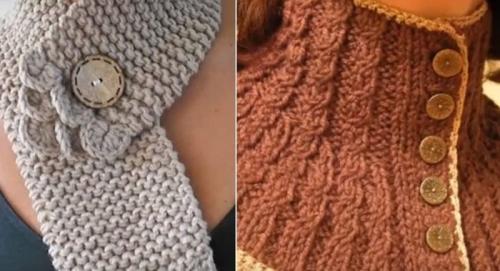 Вязаный шарф-хомут спицами схема вязания. Снуд косичками для начинающих 13 Вязаный шарф-хомут спицами схема вязания. Снуд косичками для начинающих 13